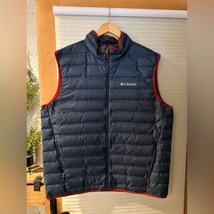 Columbia Men's Dark Blue Quilted Vest